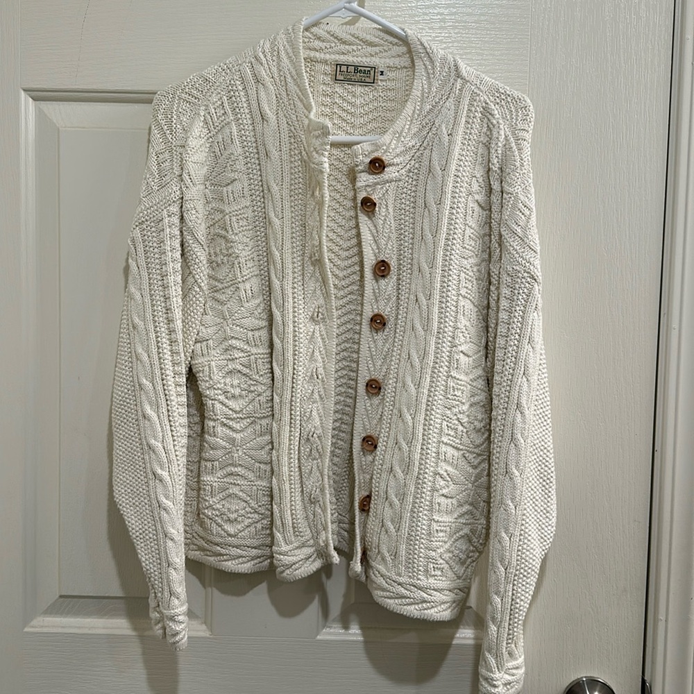 LL Bean Chunky Cable Knit Sweater